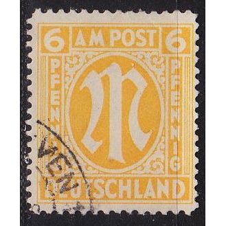 GERMANY Alliiert AmBri [1945] MiNr 0013 B ( O/used ) [02]