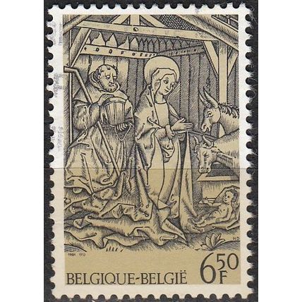 Belgique 1981 Michel 2082 O Cote (2008) 0.30 € Noël La Nativité Cachet rond