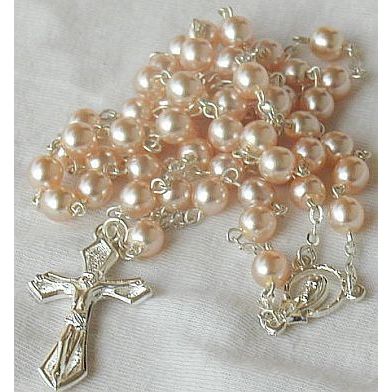 Pink pearls rosary