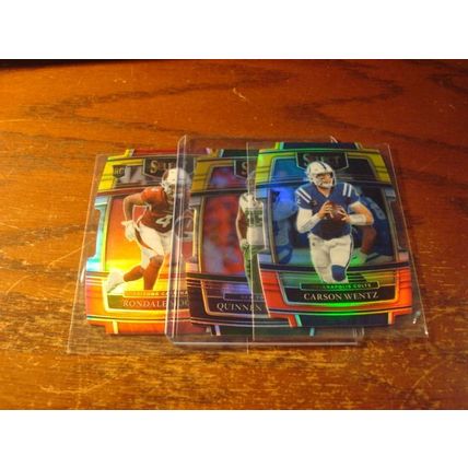 2021 Panini Select, 3-Die Cut Prizms, Yellow, MOORE/WENTZ /WILLIAMS