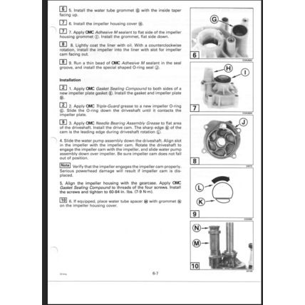 Johnson 125C 130 200 225 250 90° LV Outboard Service Manual 1997 520212 PDF