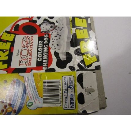 Nestle 2000 Nesquik Cereal Box Empty (POOR) 102 Dalmations Set of 4 Sealed