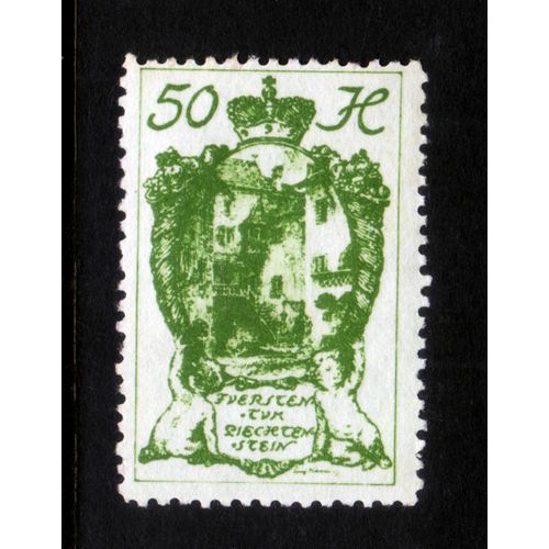 LIECHTENSTEIN 1920 SG35 50 H GREEN M / MINT #4