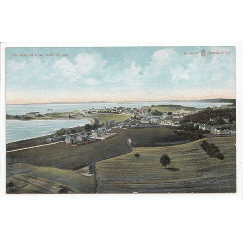 Burntisland from Golf Course Fife Postcard R1395