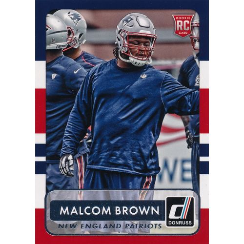 2015 Donruss Football 190 Malcom Brown RC New England Patriots