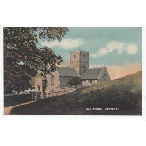 Old Church Clevedon Somerset Postcard Dainty Series