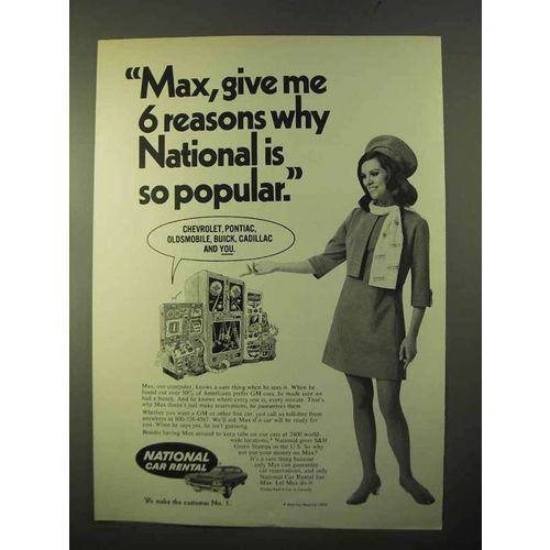 1970 National Car Rental Ad - 6 Reasons Why So Popular