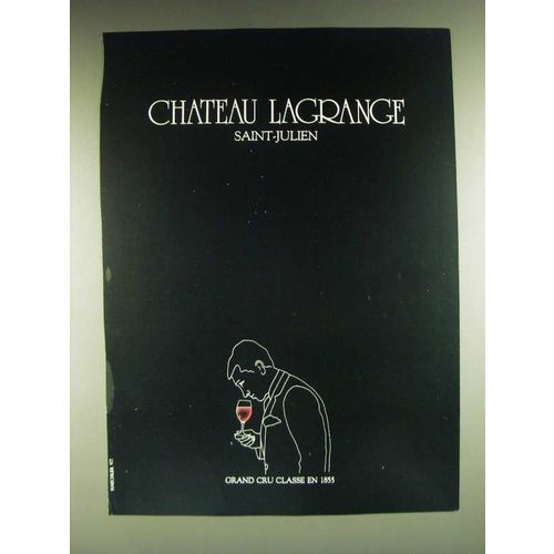 1985 Chateau Lagrange Saint-Julien Wine Ad - Grand Cru Classe en 1855