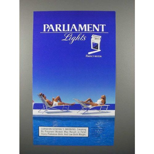 1997 Parliament Lights Cigarette Ad