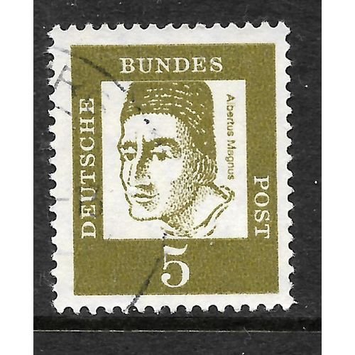 GERMANY BERLIN 1961 SG B194 5pf OLIVE MAGNUS FAMOUS GERMAN FINE USED#5