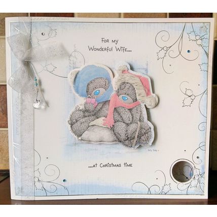 Me To You 3D Boxed Christmas Card - Wonderful Wife - Tatty Teddy - 006