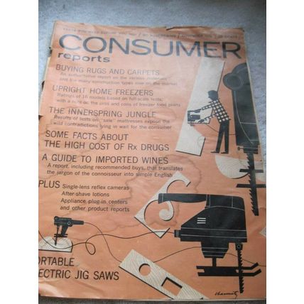 Nov 58 Consumer Reports Rugs Carpets Freezers Mattresses Rx Drugs Wines Cameras