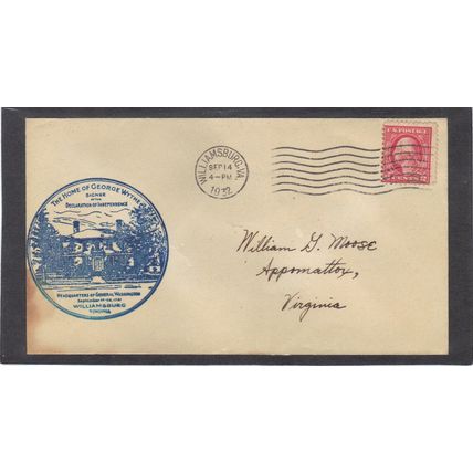 Event Washington's Home 2c George Washington (Unkn Cachet-Inked/A) CV00863