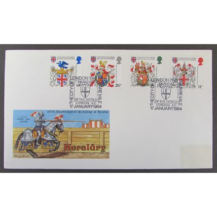 PHILART - COLLEGE OF ARMS 500th ANNIVERSARY FIRST DAY COVER 1984