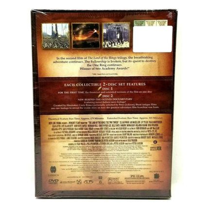 The Lord of the Rings: The Two Towers Limited Edition (DVD 2-Disc Set) NEW (L40)