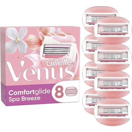 Gillette Venus ComfortGlide Spa Breeze Razor Blades for Women 8 Pack [New&Sealed