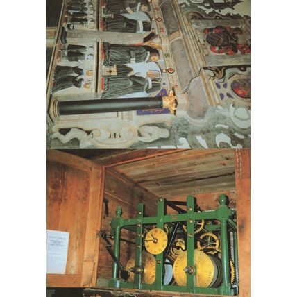 St Marys Church Langley Berkshire Clock 2x Interior Postcard s