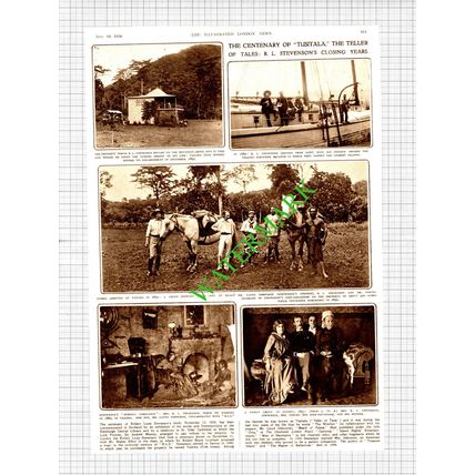 Robert Louis Stevenson Centenary - 1950 News Page
