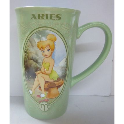 Disney Astrology Tall Mug ceramic green Tinkerbell Aries