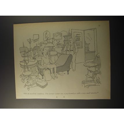 1953 Cartoon by George Price - It's in excellent condition.