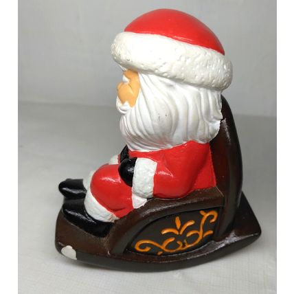 Christmas Figurines Santa, Snowmen, Kitty, Stocking, Teddy Lot of 7 Mini 2" - 3"