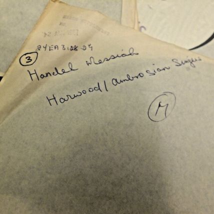 HANDEL Messiah Abbey 1967 Road 6 white label vinyl LPs promo classical music HMV