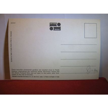 JAPANESE GARDEN, COMPTON ACRES, Poole, Dorset. unused postcard by John Hinde =