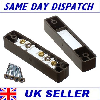 10 Sets - Burglar Alarm Door Contacts, Brown Surface Contacts - Free Shipping