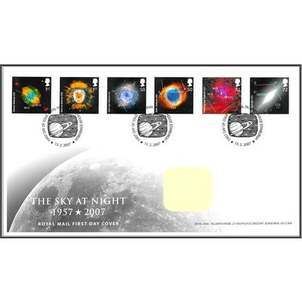 2007 GB FDC - The Sky at Night - Typed Address