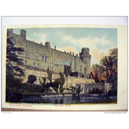 The River Front, Warwick Castle, England, c1910, Postcard