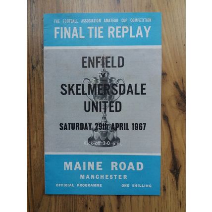1967 FA Amateur Cup Final Replay Programme - Enfield vs Skelmersdale Utd