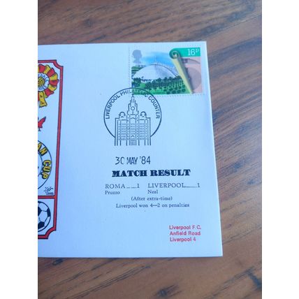 1984 EUROPEAN CUP FINAL LIVERPOOL vs ROMA - Rome FIRST DAY COVER *Free Postage