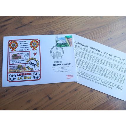 1984 EUROPEAN CUP FINAL LIVERPOOL vs ROMA - Rome FIRST DAY COVER *Free Postage