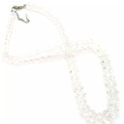 Clear Faceted Crystal Necklace 48 CM Necklace Lobster Clasp Gift Jewellery