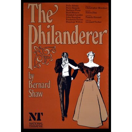 PHILANDERER 1978 Dinsdale Landen George Bernard Shaw UK 20x30 POSTER