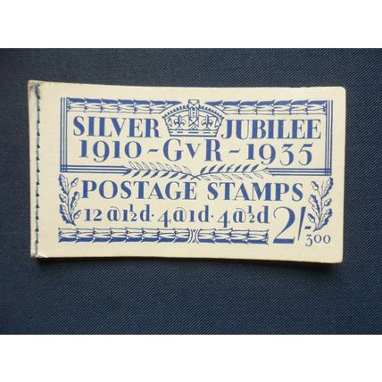 NO STAMPS SG BB16 ED 300 GEORGE V 2/- STAMP BOOKLET FORDS BLOTTING PAPER DUBARRY