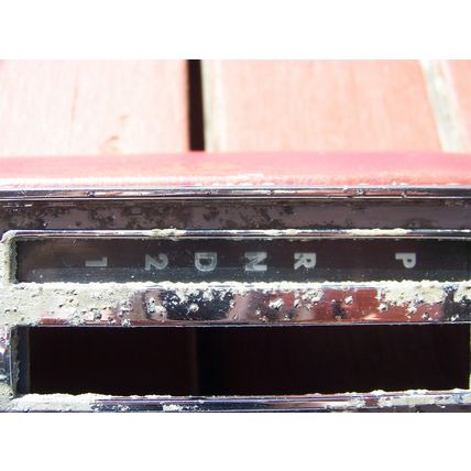 1965 Plymouth Barracuda Red Floor Shift Automatic Console OEM 2581206 2581226