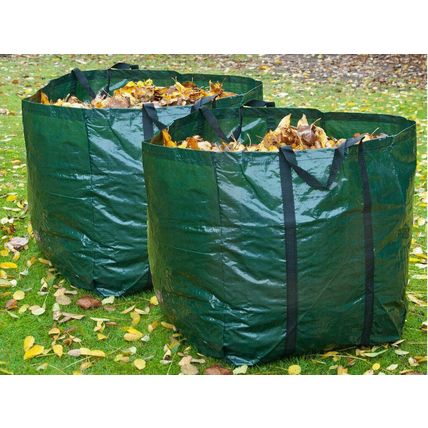 2 X 150L Large Garden Refuse Storage Bags Sacks for Waste Handles Building Sand