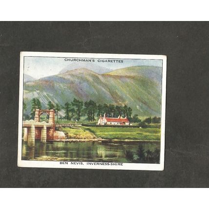 Cigarette Card Holidays in Britain 1938 Scotland Ben Nevis #43