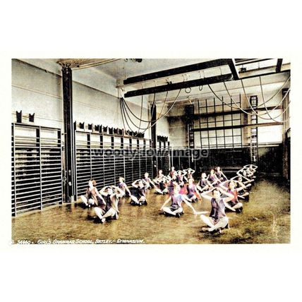 ptc5628 - Yorks. - Early Gymnasium in Girls' Grammar School, Batley - print 6x4