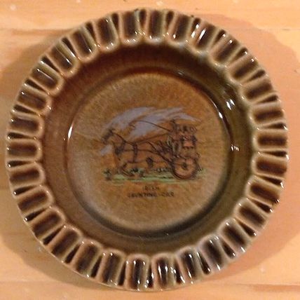 Vintage Wade Irish Daunting Car Ashtray Green 4.5" - 12CM Trinket Dish - FAST SH