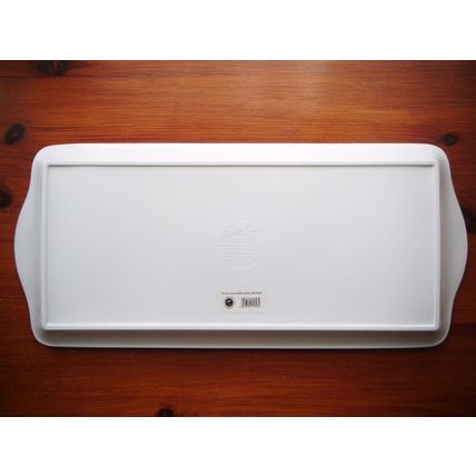 Leonardo Collection Melamine Sandwich Tray/Serving Tray, White, Gardening, VGC
