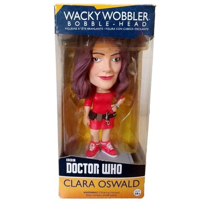 DOCTOR WHO : CLARA OSWALD : 6" WACKY WOBBLER BOBBLE-HEAD : VINYL FIGURE
