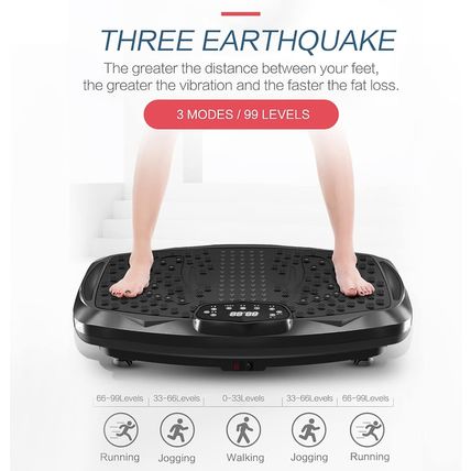 Vibration Plate Exercise Machine Whole Body Workout Vibration Fitness Platform f