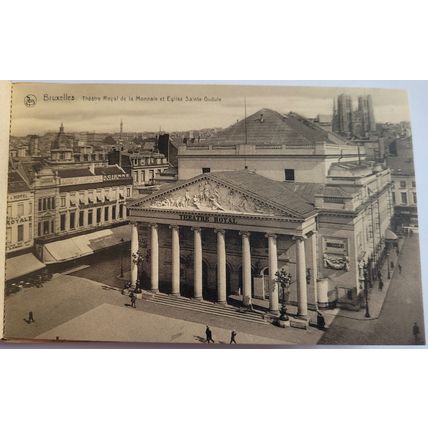 Postcards Brussels, Belgium. Book of 10. Unposted