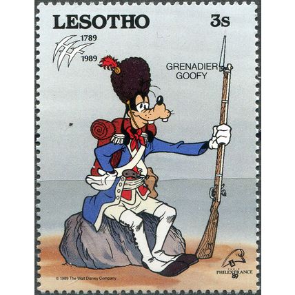 Lesotho. 1989. Goofy as Grenadier (MNH **) Stamp