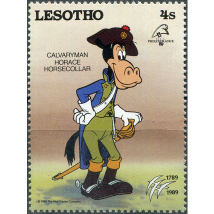 Lesotho. 1989. Horace Horsecollar as Cavalryman (MNH **) Stamp