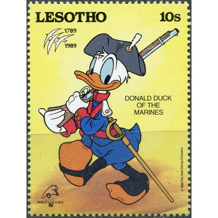 Lesotho. 1989. Donald Duck as Marine (MNH **) Stamp