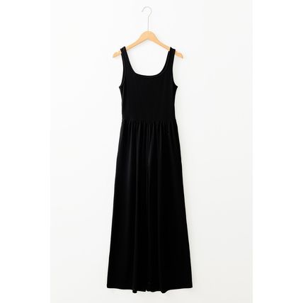 Black Peekaboo Wide Leg Square Neck Sleeveless Jumpsuit