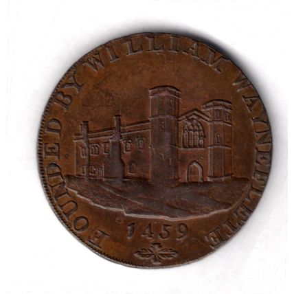 Great Britain. Wainfleet Halfpenny 1793. dy20787